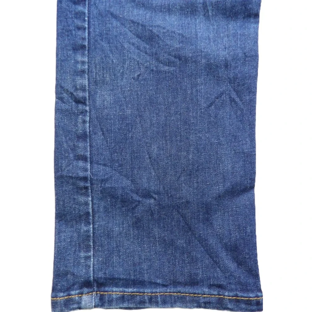 Levi's 513 Slim Straight Jeans Cotton Stretch Men W34xL32 Blue Medium Wash Denim